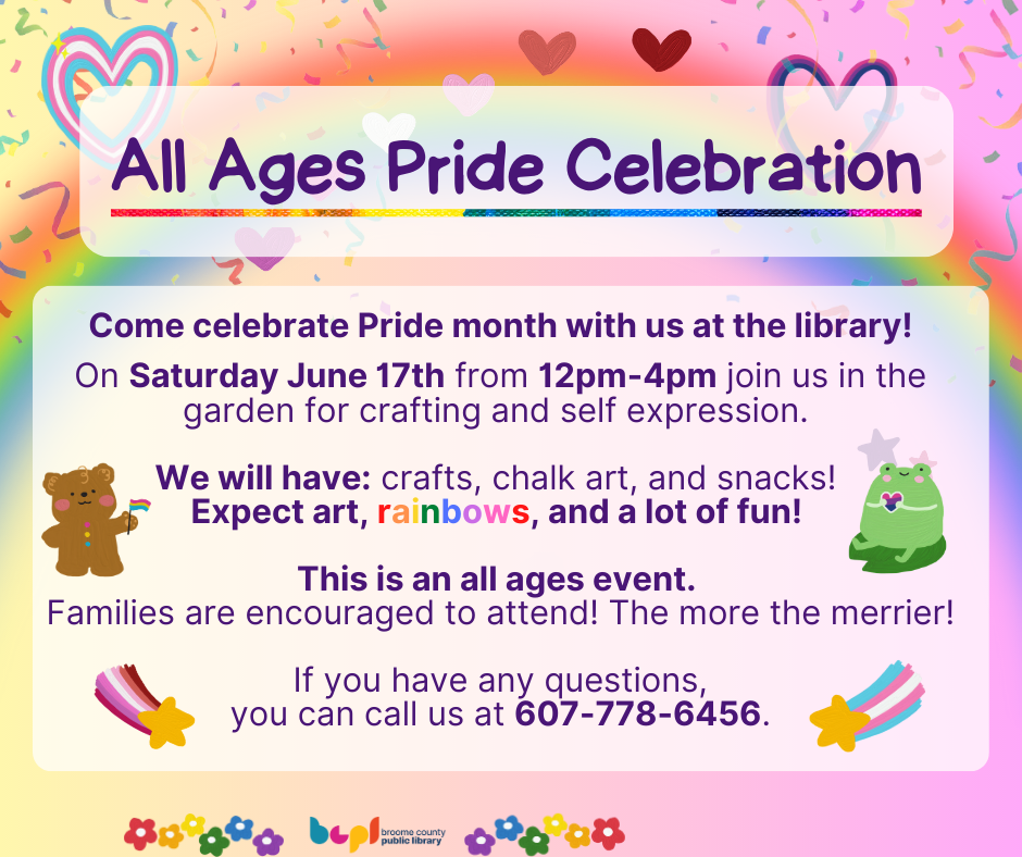 all ages pride celebration advertisement 