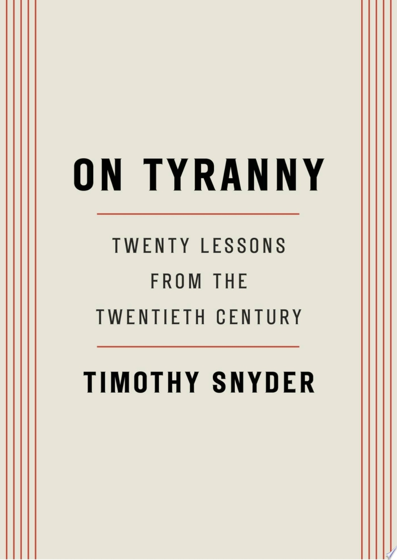 Image for "On Tyranny"