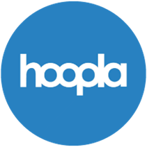 hoopla logo blue circle