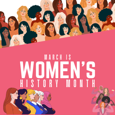 Women's History Month decorative graphic