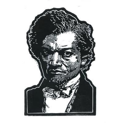 a relief print of Frederick Douglas