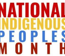 the words National indigenous peoples month 