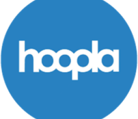 hoopla logo blue circle
