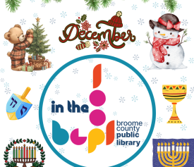 December In The  Loop, includes graphics related to Christmas, Kwanzaa, Hanukkah, and winter weather