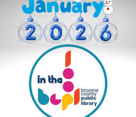 January 2026 In the Loop logo graphic that includes clear ornaments and a snowman next to the word January