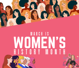 Women's History Month decorative graphic