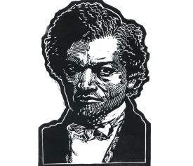 a relief print of Frederick Douglas