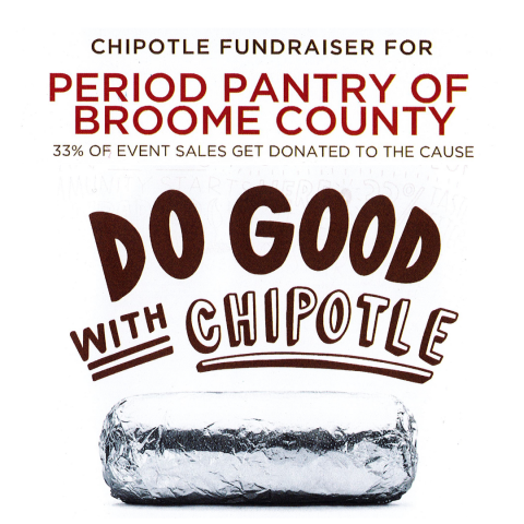 foil wrapped burrito with text 