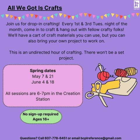 all we got is crafts social post 