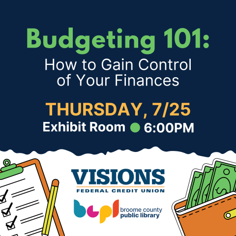 budgeting 101 image with a clipboard and open wallet