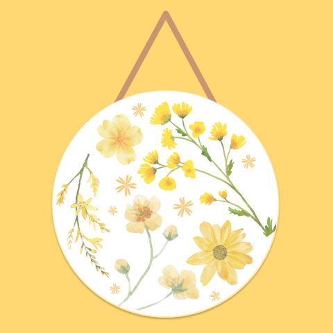 image of a floral suncatcher