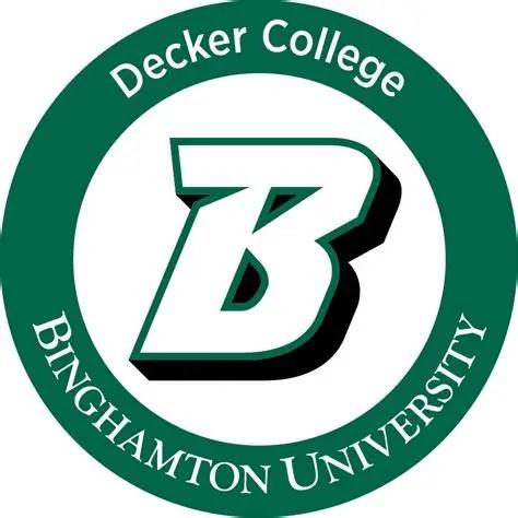 binghamton university decker college logo