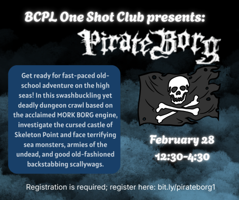 Get ready for fast-paced old-school adventure on the high seas! In this swashbuckling yet deadly dungeon crawl based on the acclaimed MORK BORG engine, investigate the cursed castle of Skeleton Point and face terrifying sea monsters, armies of the undead, and good old-fashioned backstabbing scallywags.