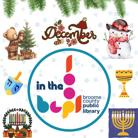December In The  Loop, includes graphics related to Christmas, Kwanzaa, Hanukkah, and winter weather